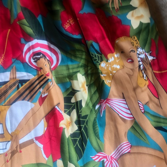 Grace Karin 1950s pinup graphics A-line skirt - Picture 4 of 7